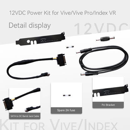 8. 12VDC Power Kit for Head  Mounted Displays