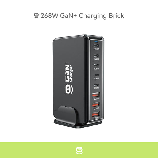 268W GaN+ Charging Brick - US/UK/EU Plug