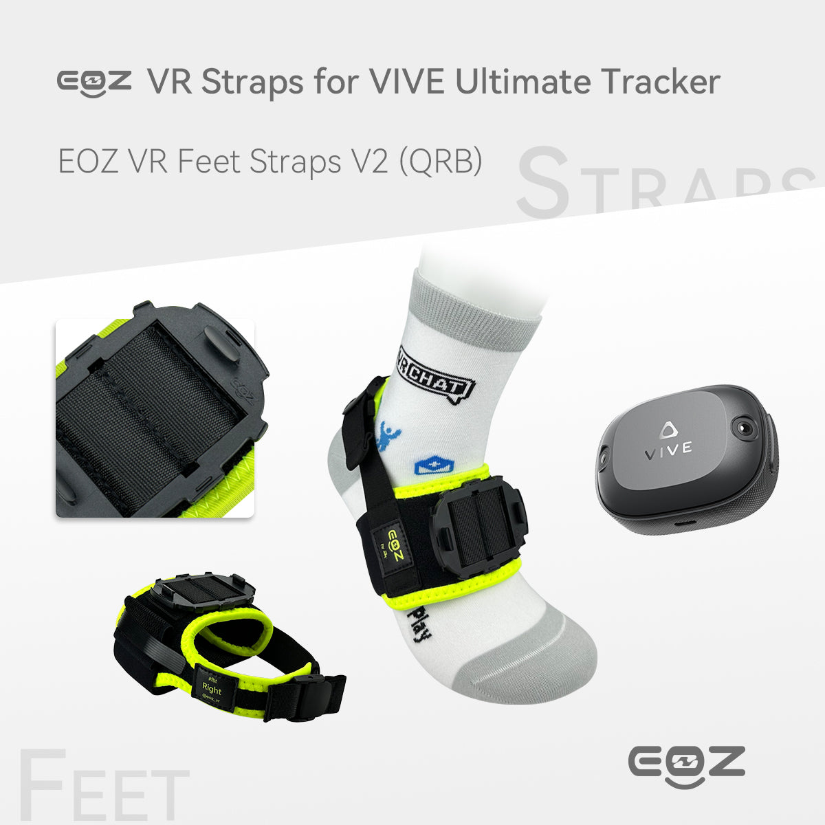 Leg Tracking Step Tracker EOZ VR (QRB) Straps for VIVE Ultimate Tracker
